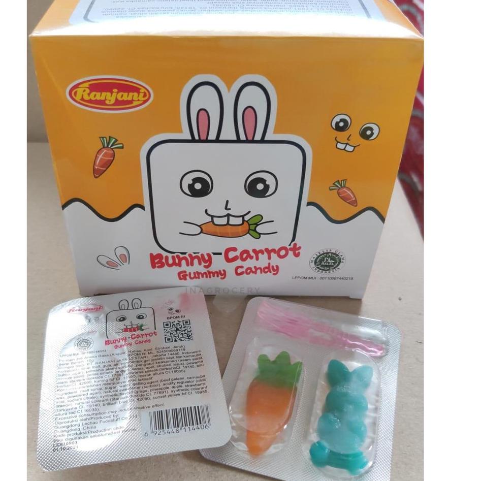 

Ready--RANJANI BUNNY CARROT CANDY 24pcs 240gr