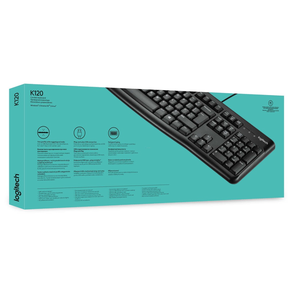 Keyboard Logitech K120 - Keyboard Logitech USB