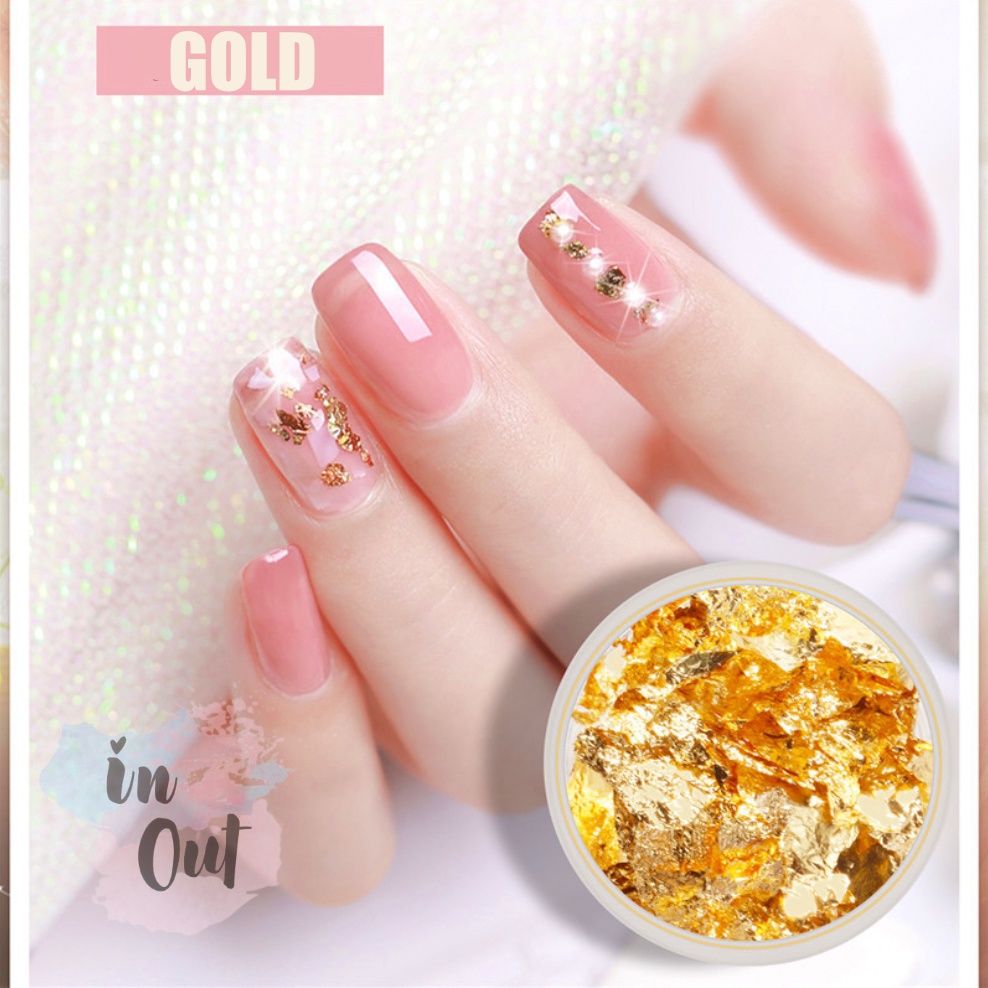 Foil Nail Art Aluminium Flakes / Kertas Foil Hiasan kuku / Nail Art akseoris KU039