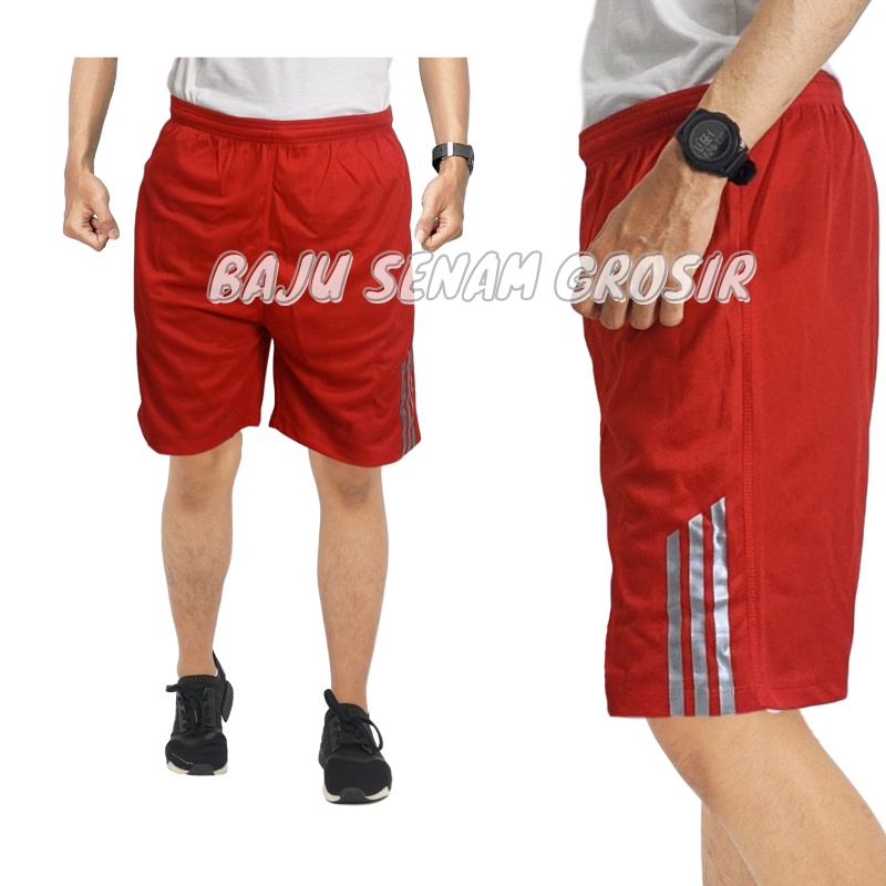 Celana Pendek Olahraga Pria Dewasa Santai Kolor Selutut BBS030