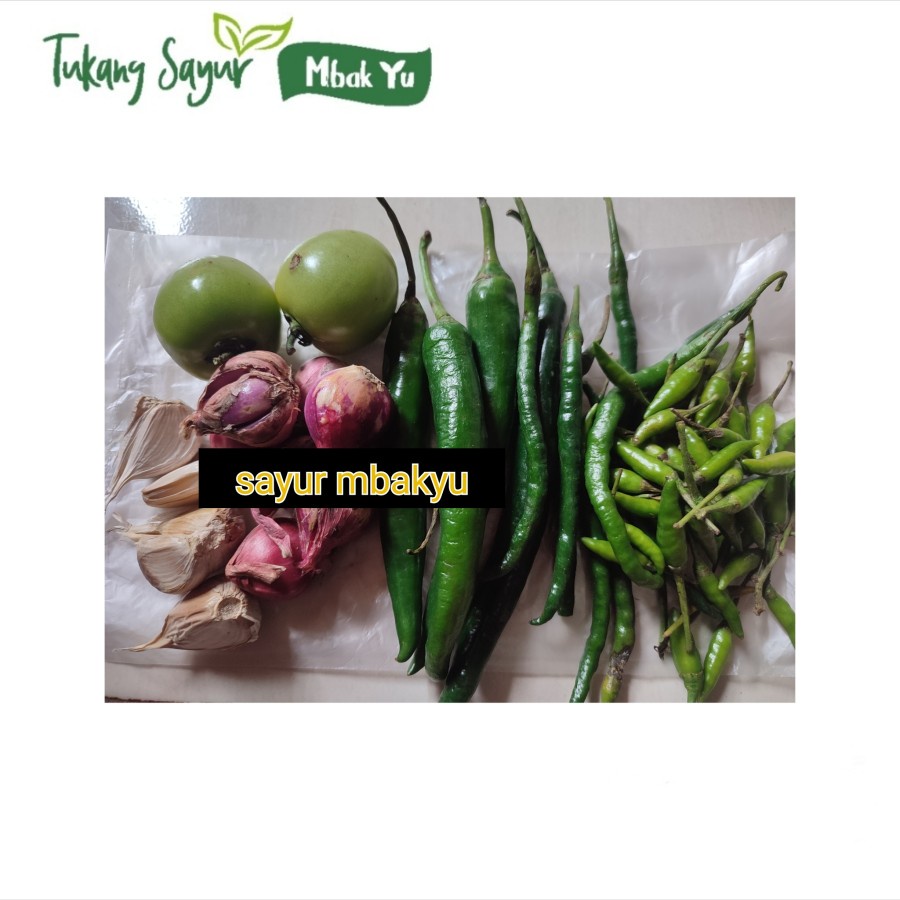 

paket sambel ijo lengkap - sambelan ijo