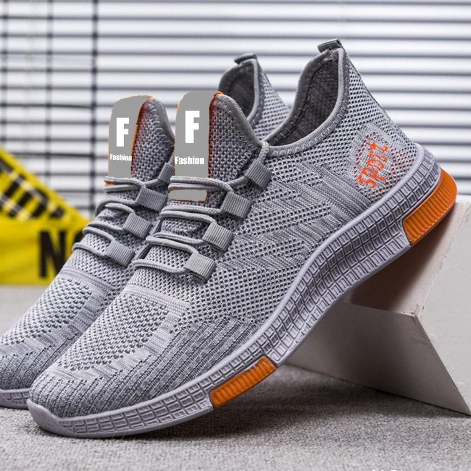 Harga Bersahabat Sepatu Sneaker Pria Import - Sneaker Fearless Run Sporty Media001 Running Terbaik