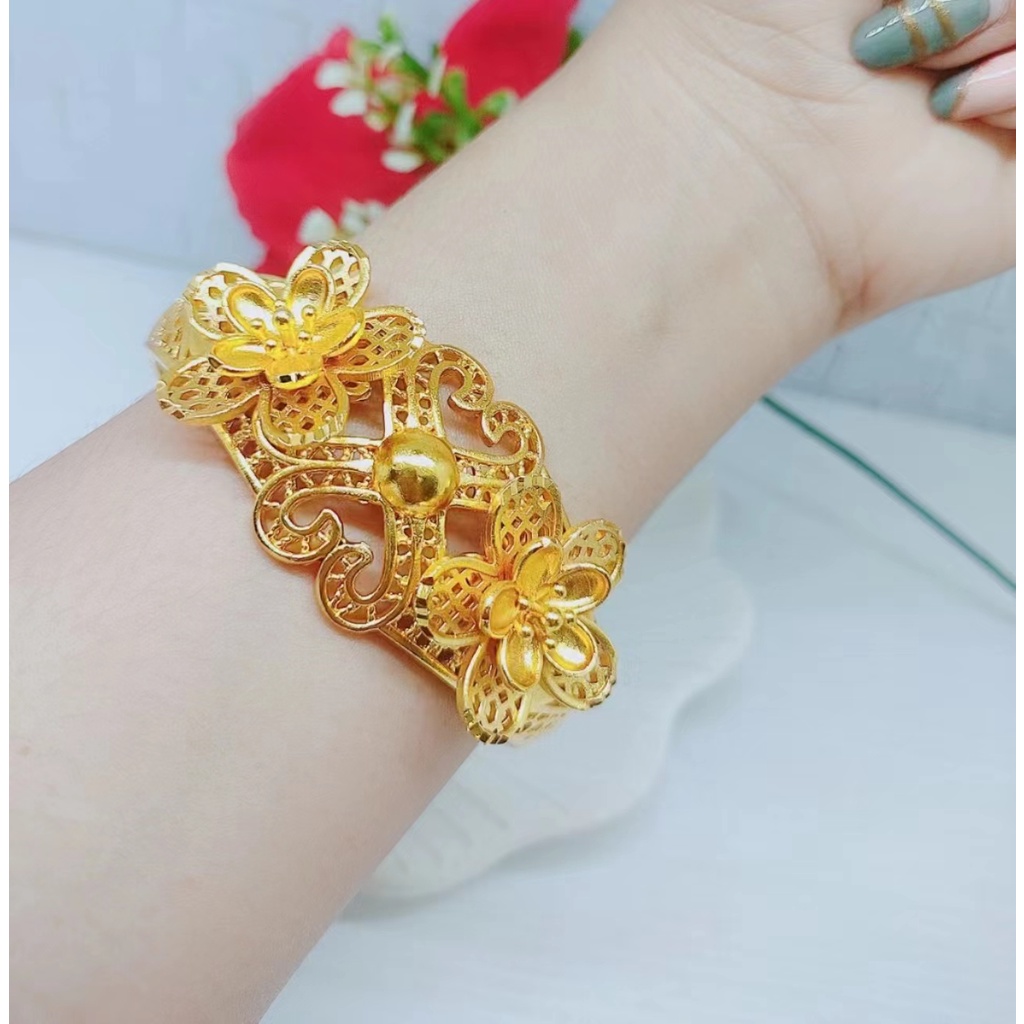 Gelang Xuping Lapis Emas 24K Perhiasan Fashion W09/10