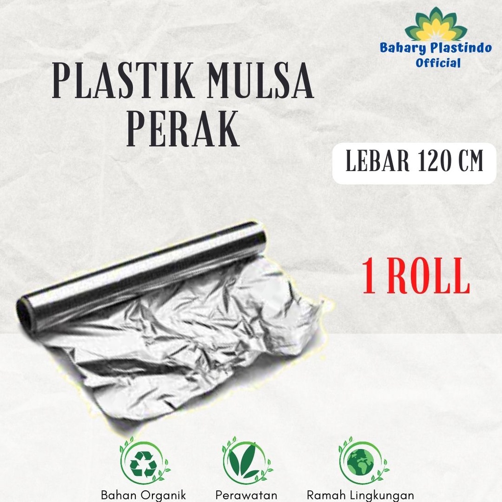 Plastik Mulsa 120 Cm Mulsa Grenjeng Perak