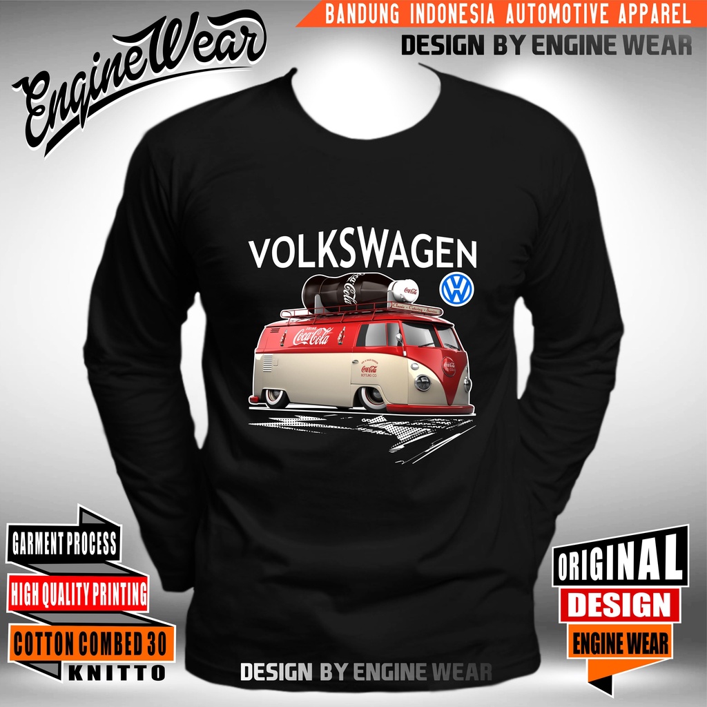 kaos VW combi tshirt volks wagen type 2 vw kombi baju mobil van otomotif mrh