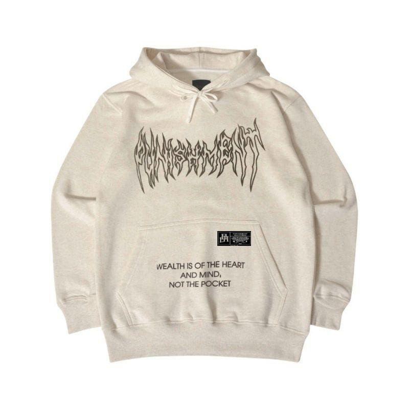 Hoodie Pria Cream Metal Punishment Original Terlaris Sweater Hodie Aesthetic Jumper Premium Hight Quality