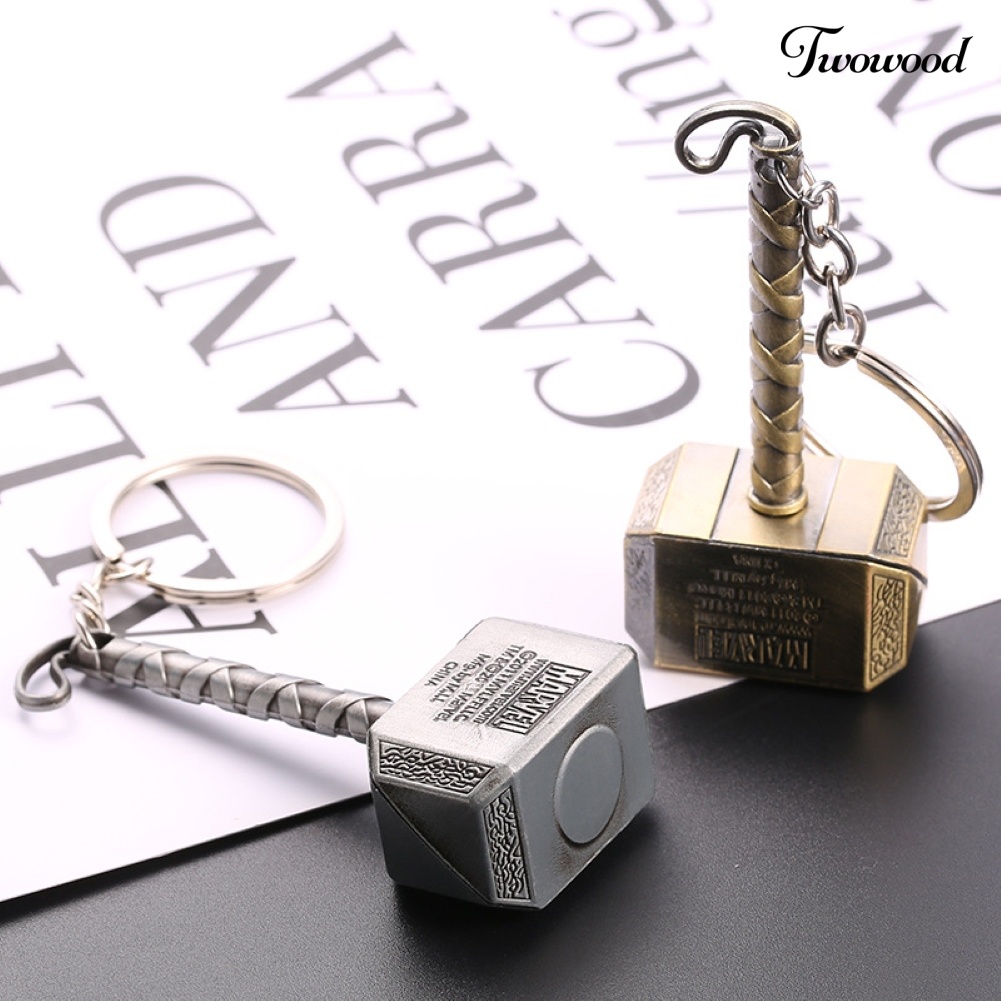 Twowood Gantungan Kunci Model Kartun Avengers Captain America Iron Man