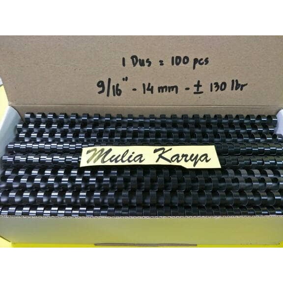 

Termurah Spiral Plastik Jilid 9/16 " - 14 Mm Folio Isi 100 Pcs