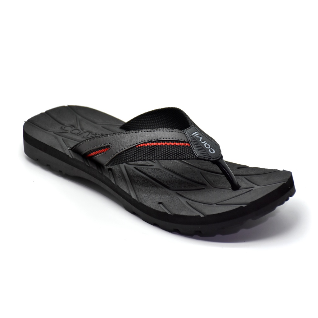 Carvil Sandal Jepit Casual Pria Gathara M Black Red