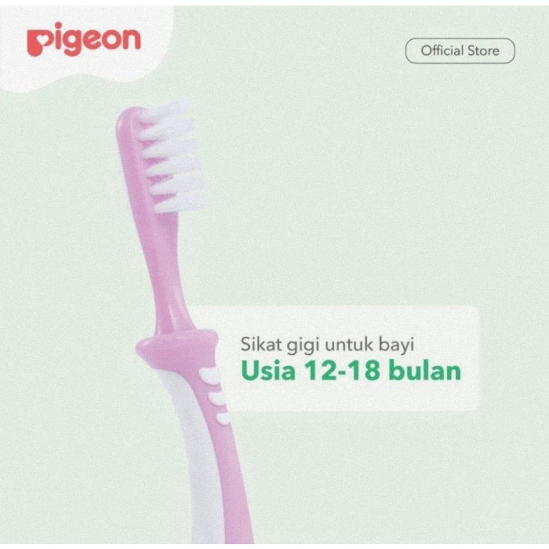 Pigeon Training Toothbrush Lesson 3 (12-18 Bln) - Sikat Gigi Bayi &amp; Anak