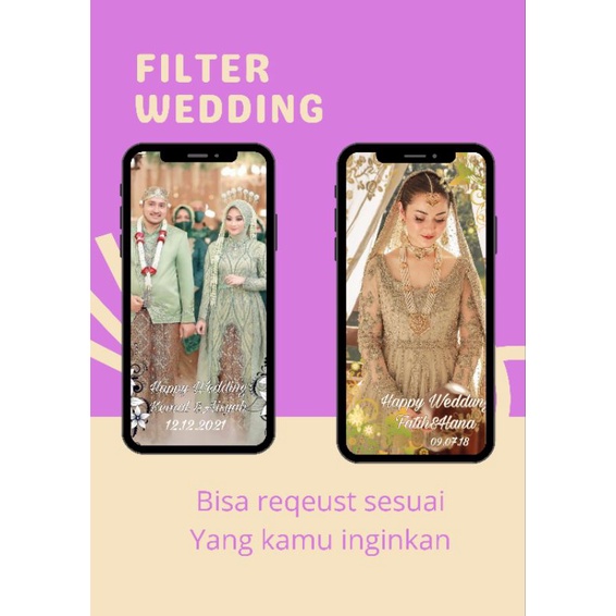 FILTER INSTAGRAM WEDDING