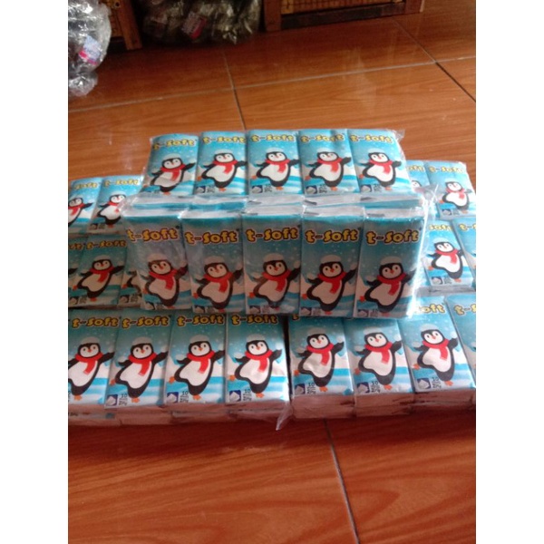 1pak isi 10pcs Tisu T-soft , tisu kecil saku tisu wajah