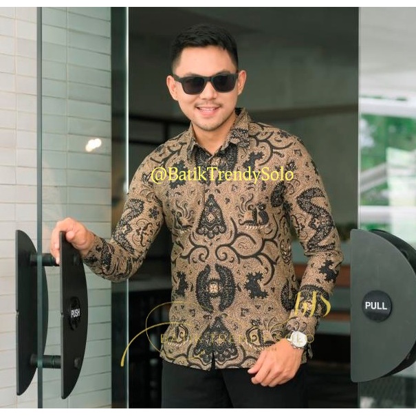 Hem  Kemeja Baju Batik Pria Cowok Laki Laki Slimfit Full Lapis Furing Lengan Panjang Lengan Pendek Original Asli Batik Jumanta Solo Laweyan Size S M L Xl XXL Bahan Katun Premium  932