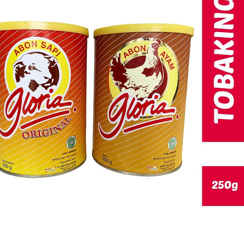 

DISKON BRANDS FESTIVAL Abon Sapi Ayam Gloria 250gr Abon Kaleng gas !!