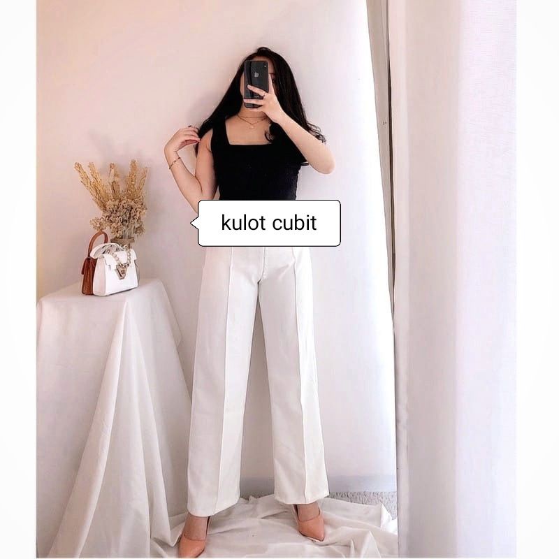 SUPER JUMBO/Kulot Scuba Cubit Jumbo XXXL Premium Tebal  Celana Panjang Wanita Dewasa Cullotte