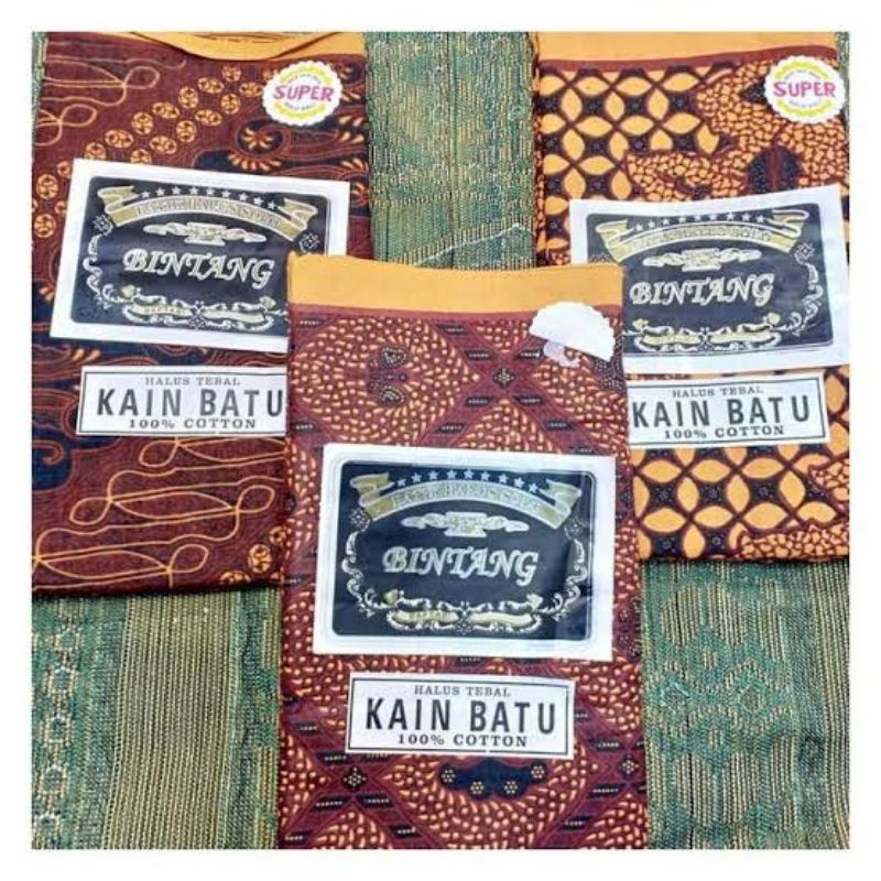 Kain Panjang Batik Bintang / Kain Batik Halus Panjang / Kain Batu