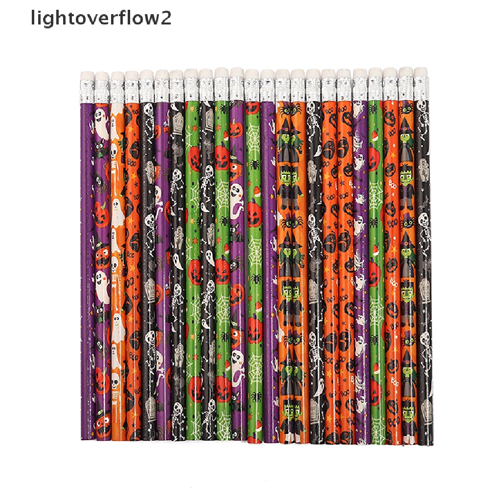 (lightoverflow2) 10pcs / Set Pensil Motif Halloween Untuk Hadiah Anak