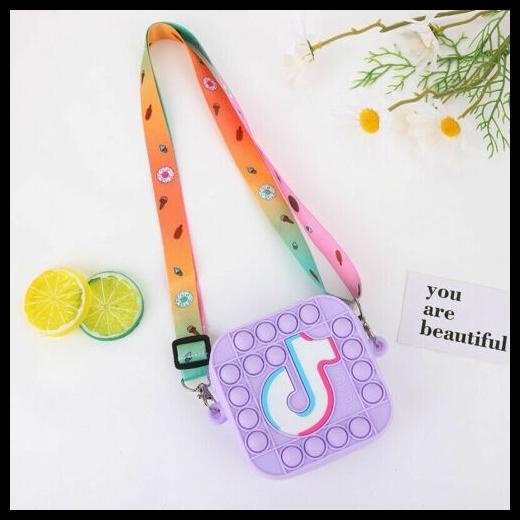 Tas Selempang Anak Pop It Bag Pop Its Popit Push It Tiktok Dompet Mini
