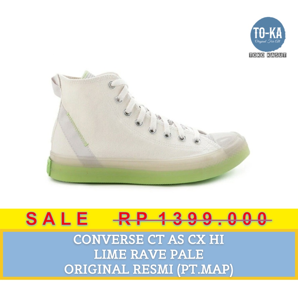 CONVERSE CT AS HI CX LIME RAVE PALE original resmi