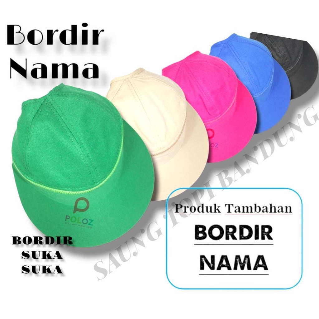 TOPI OLAHRAGA GOLF SENAM ZUMBA BASEBALL RESLETING PANTAI CADDY POLOS GROSIR MURAH WANITA opi caddy Fitnes Senam Sport Custom Bordir Nama