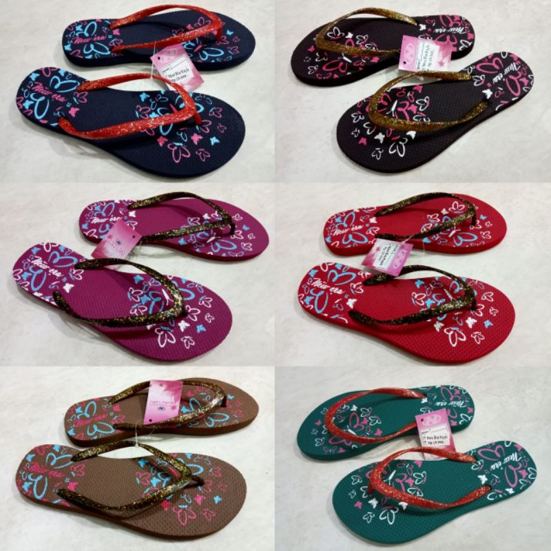 Sandal Jepit Wanita New Era Kayla jepit blink blink