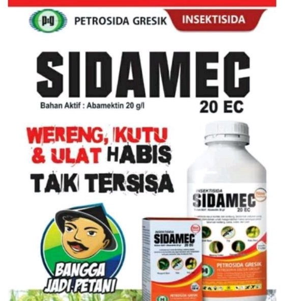 Sidamec 20 EC Kemasan 1 liter Abamectin bening (hadiah kaos)