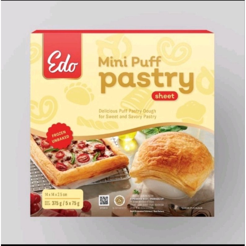 

Edo Puff Pastry 375 gram / Kulit Zupa Sup