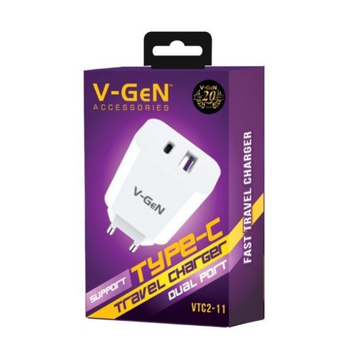 CHARGER V-GEN USB-C TYPE C SUPER SPEED QC4.0 20W VTC2-18