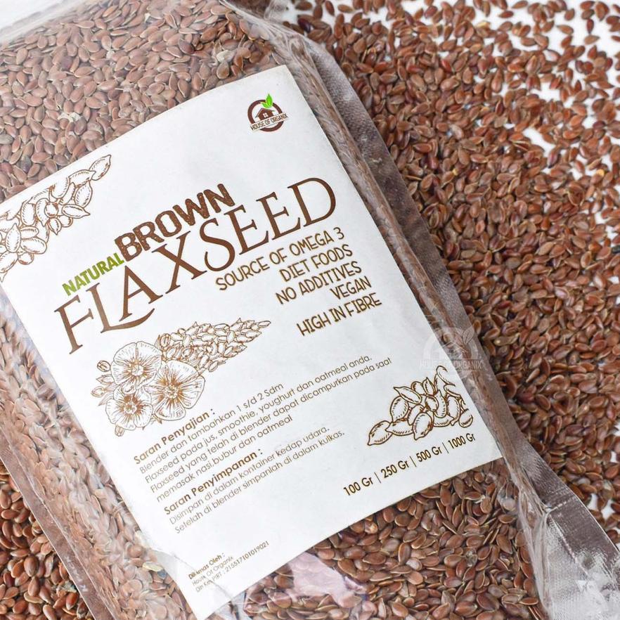 

limited STOCK!Natural Brown Flaxseed 1000Gr|SQ6