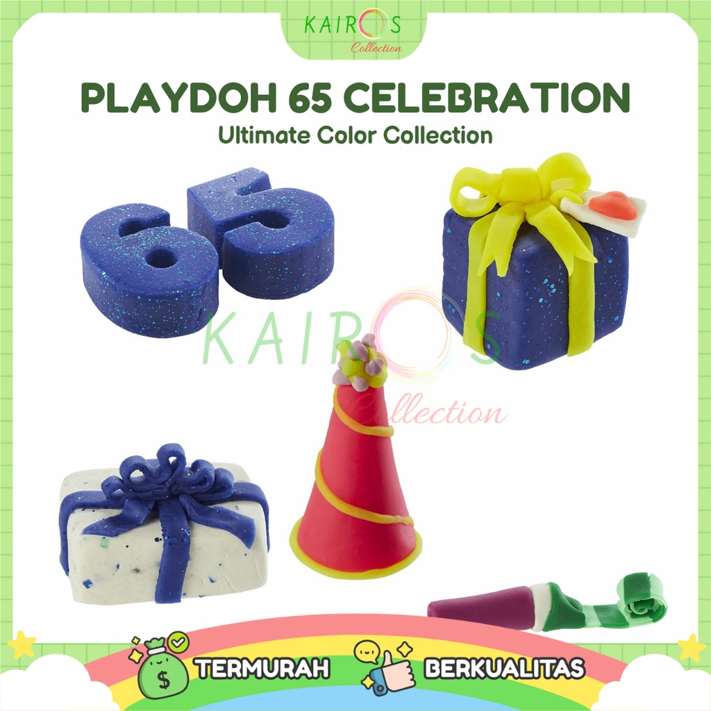 PlayDoh 65 Celebration Ultimate Color Collection Isi 65 Single Can