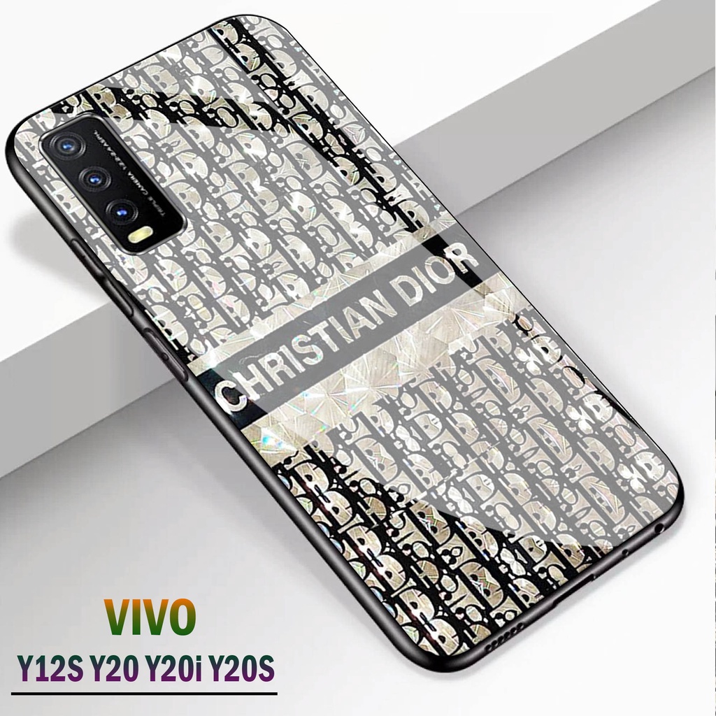 Softcase kaca VIVO Y12S Y20 Y20i Y20S - Case Handphone VIVO Y12S Y20 Y20i Y20S [T03].