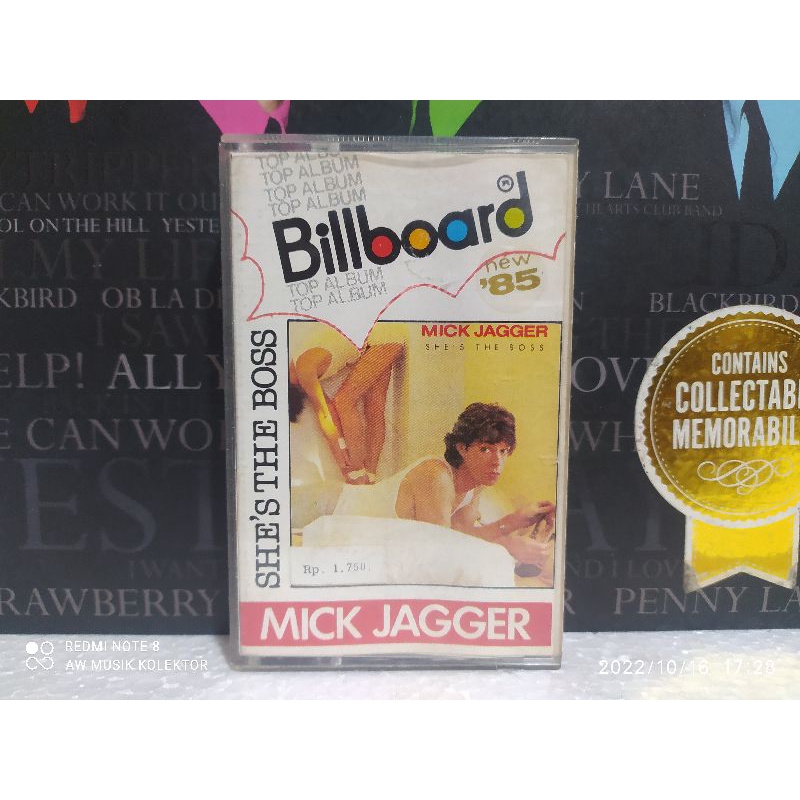 Kaset Pita : MICK JAGGER - SHE'S THE BOSS.