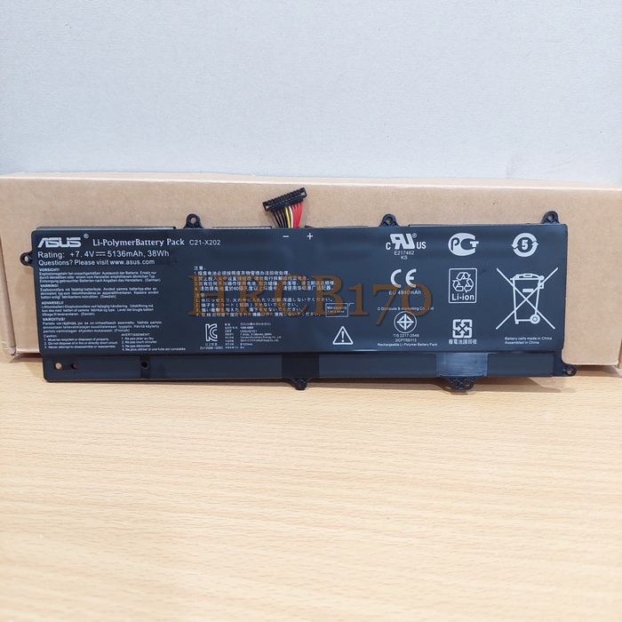 Baterai Asus X201 X201E S200E C21-X202 Battery Asus X201E New