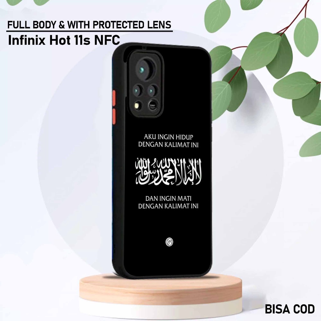 Softcase Dove Infinix Hot 11s Nfc - Motif [ Quotes Islami 2 ] - Silikon Protec camera Infinix Hot 11