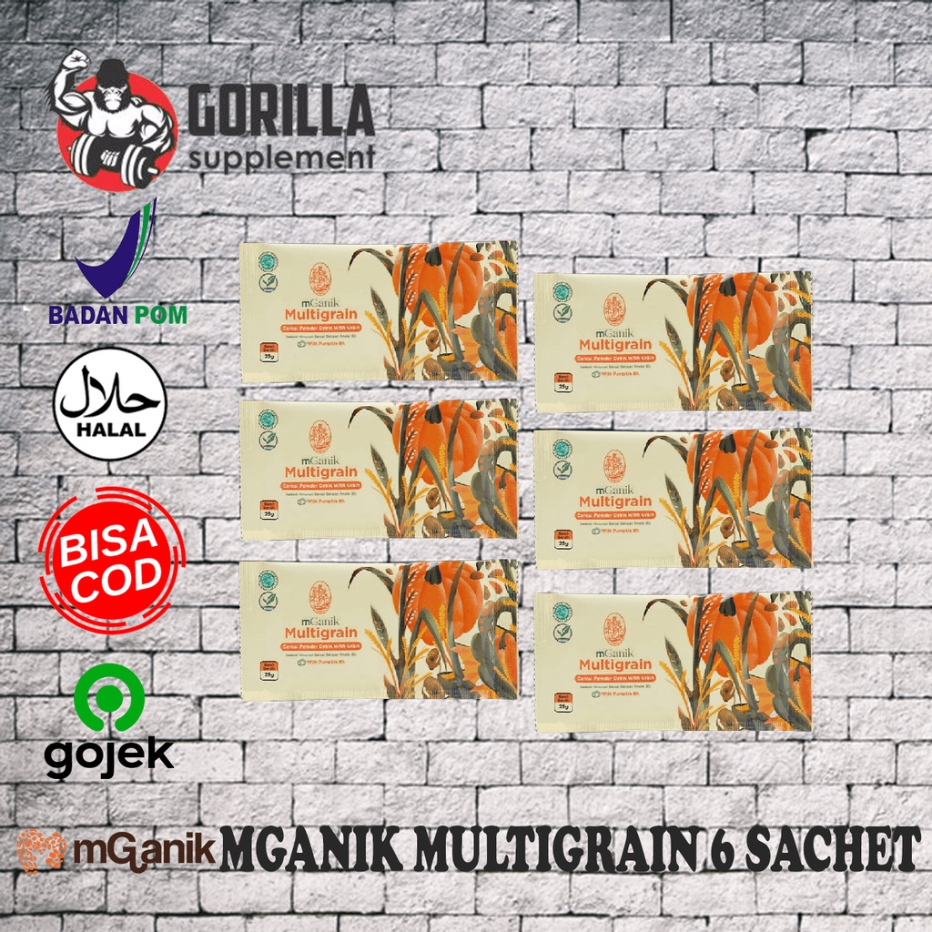 Mganik Multigrain 1 Box 6 sachet 150 Gram gr M ganik Multi Grain