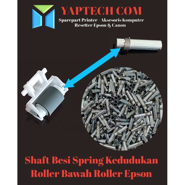 Shaft Besi Spring Kedudukan Pickup Roller Bawah Epson L360 L380 L210 L405 Asf Roller Bawah Holder Ep