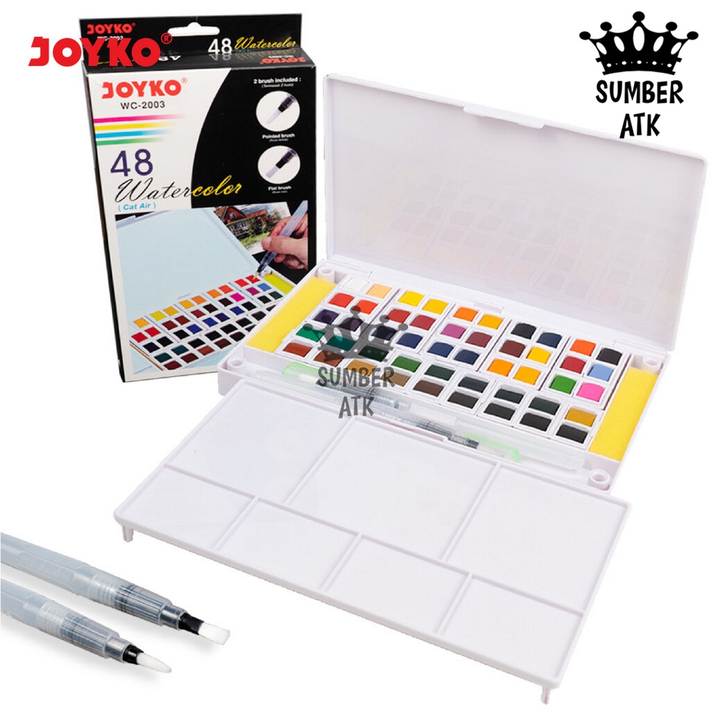 Watercolor Cat Air Joyko WC-2003 48 Colors Warna