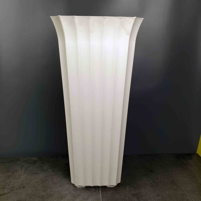 VAS BUNGA PLASTIK TINGGI 60 CM/ POT BUNGA PLASTIK/ VAS PITA KERUT