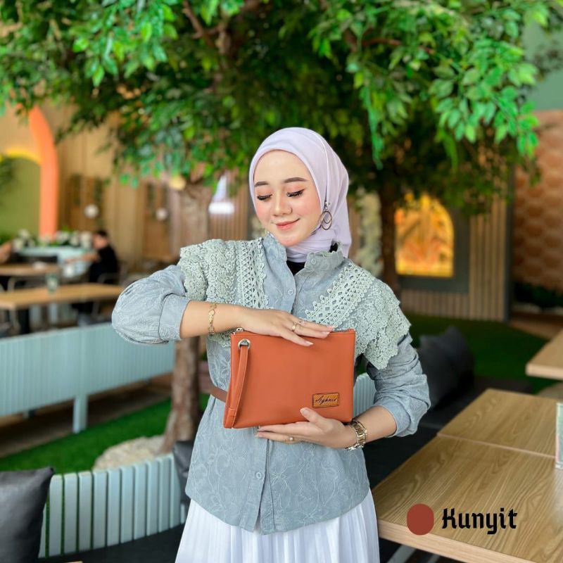 HAWA HANDBAG BY AGHNIA BAHAN CHOCOLY ANTI AIR WATERPROOF