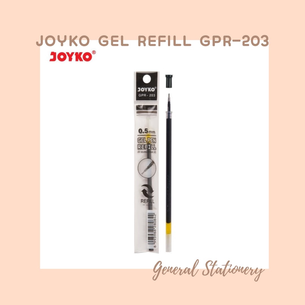 

Joyko Gel Pen GPR-203 (Refill / 3 Pcs) / Isi Ulang Pen Gel Joyko GPR-203