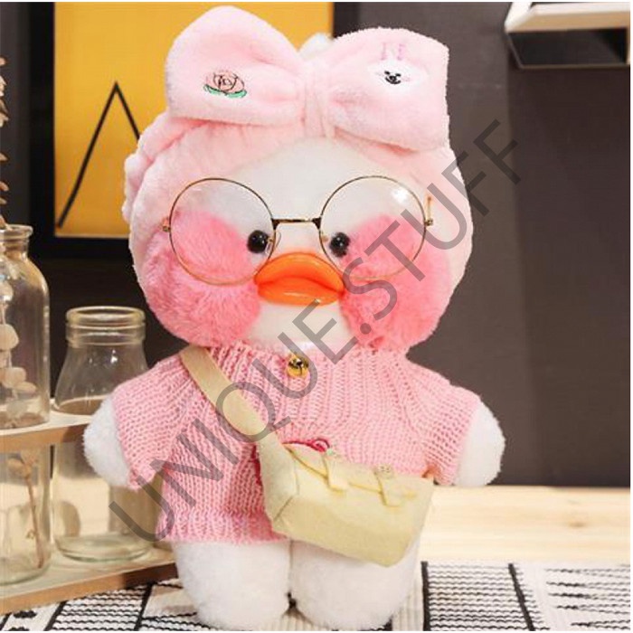 Hari Ini Mainan Boneka Lucu Lembut Bebek Ganti Baju Mewah Kuning Premium Plushy Gilaa