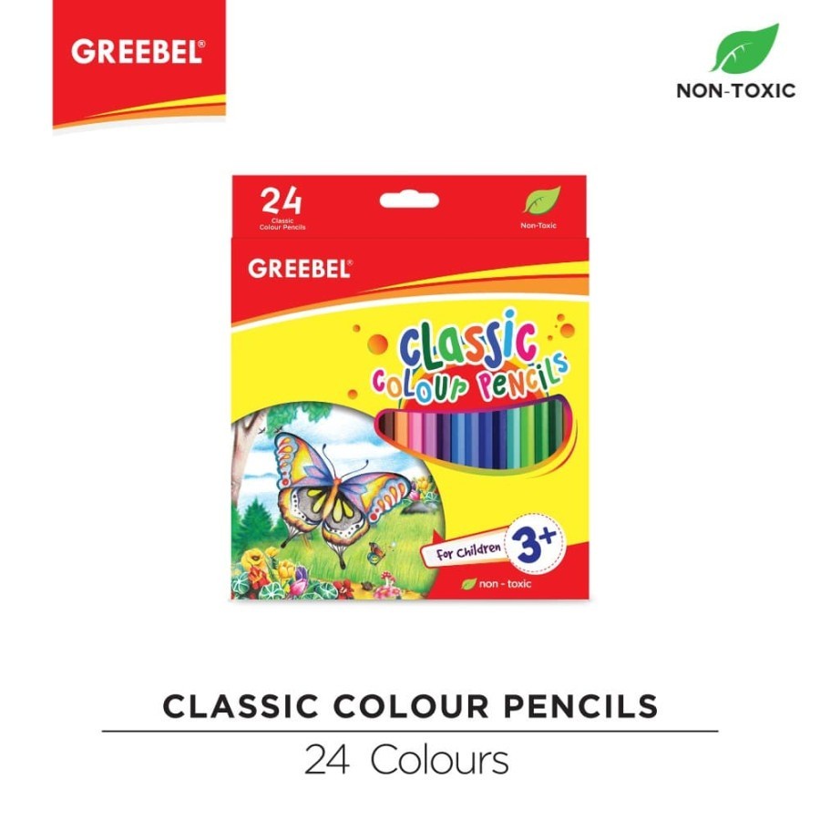

GREEBEL 7012 & 7024 Classic Colour Pencil isi 12 Warna,dan 24 warna terbaru