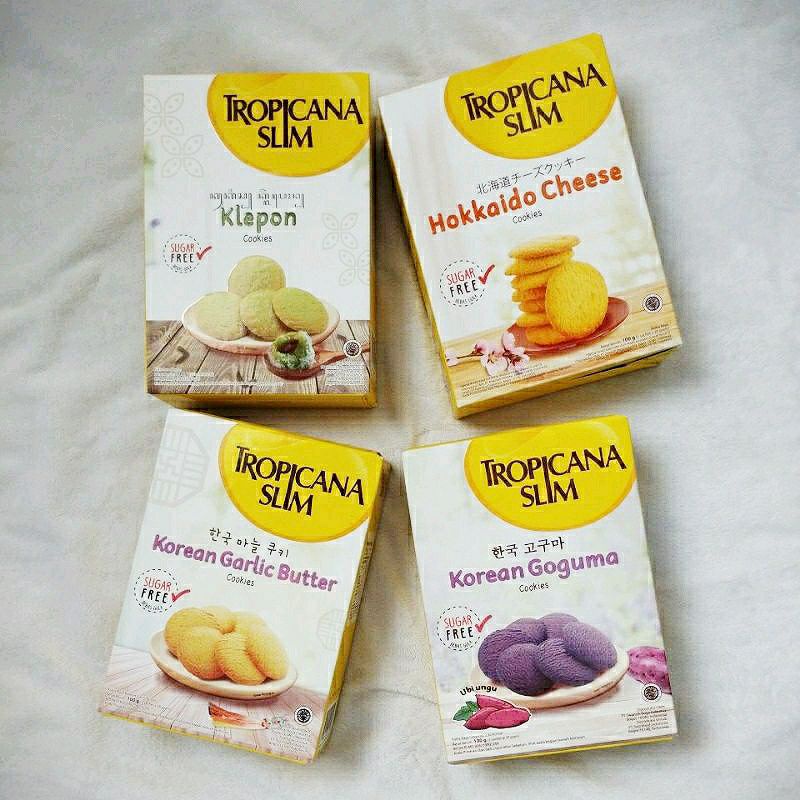 

Tropicana Slim Hokkaido Cheese Korean Garlic Butter Goguma Klepon Cookies