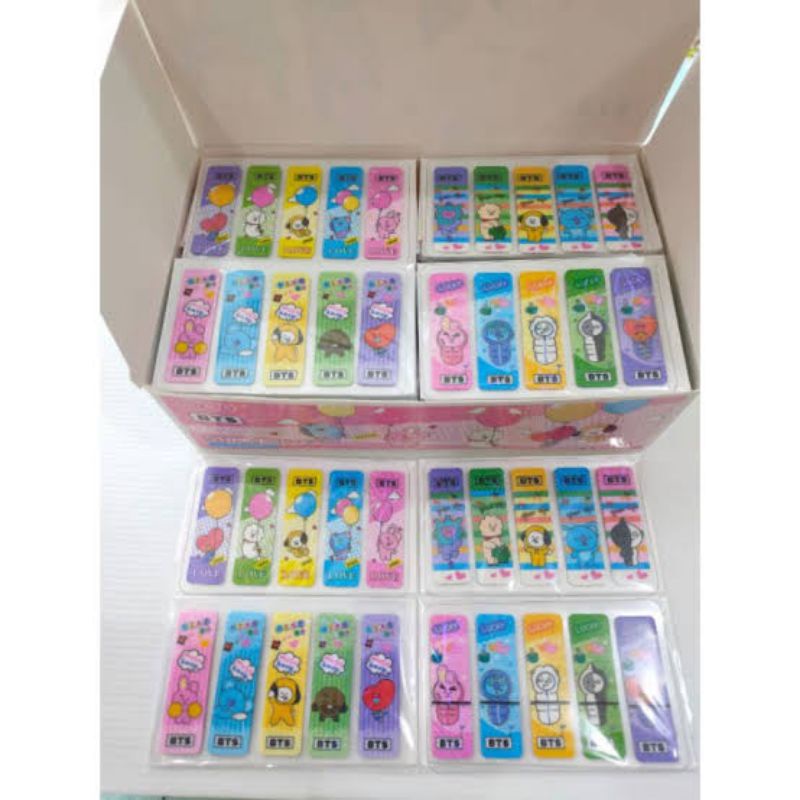 

1 BOX / 80 PACK - STICK PEMBATAS BUKU BTS BOOKMARK FANCY
