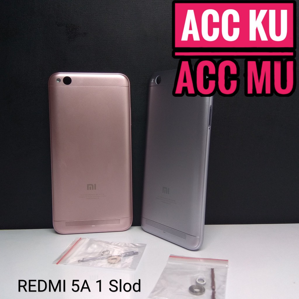 Tutup Belakang Back Cover Xiaomi Redmi 5A 1 Slot Sim Redmi 5A 5 inch - Sudah Termasuk Tombol ON OFF &amp; VOLUME