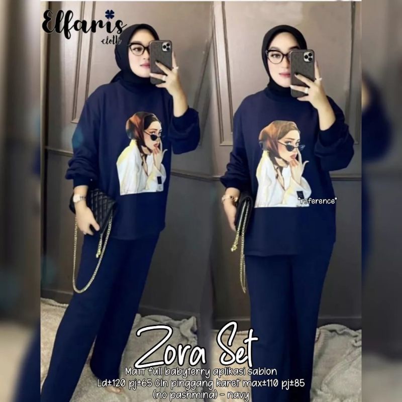 ZORA/AZURA SETELAN BAJU WANITA