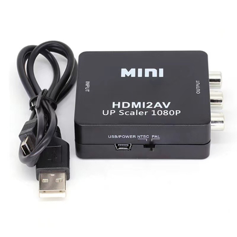 HDMI to AV RCA Converter Adapter MINI HDMI2AV ADAPTER MINI BOX HDMI2AV
