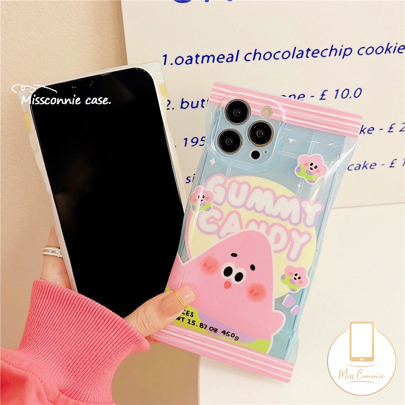 Soft Case Motif SpongeBob Patrick Star Untuk iPhone 11 Pro Max XR 7 8 6 6s Plus 12 13 14 Pro Max 14 Plus X XS Max SE 2020