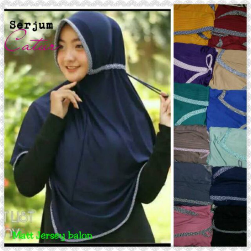 JILBAB INSTAN SERUT INAYAH KOTAK /Hijab KHIMAR SERUT JUMBO