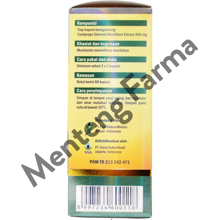 O'Kayo Nature Cordyceps Mycelium Capsule (Dong Chong Xia Cao) - Suplemen Kesehatan Paru dan Ginjal